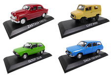 Lot de 4 Voitures miniatures Dacia Oltcit Luaz Zastava 1/43 Diecast LBA30