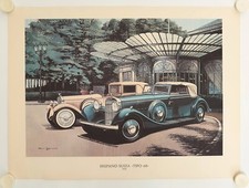 Affiche Automobile Collection HISPANO SUIZA TIPO 68 - PAUL BRACQ