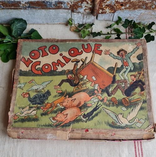 Ancien jeu loto comique - ancien,