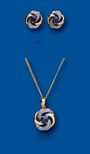 Ensemble pendentif boucles - ensemble,