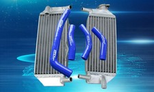 Aluminum Radiator+blue hose