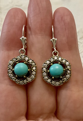 Turquoise topaze vermeil - turquoise, topaze,