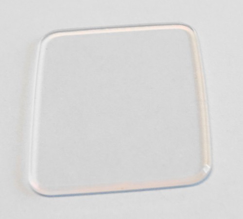 Verre montre rectangle - montre, plat