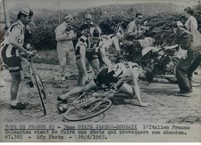 PHOTO DE PRESSE Originale Tour de France 1963 .3eme etape Jambes/Roubaix .Fran