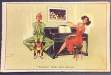 Carte postale Humoristique - "Exécution" d'une oeuvre musicale ... (4)