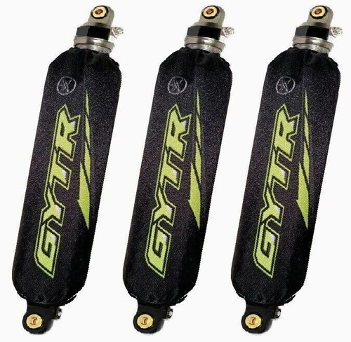 Black yellow shock covers - yellow,
