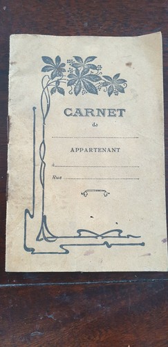 Cahier ecolier ancien - d,