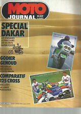 MOTO JOURNAL N°680 SPECIAL DAKAR 1984 / GODIER GENOUD 950 NINJA / 125 CROSS