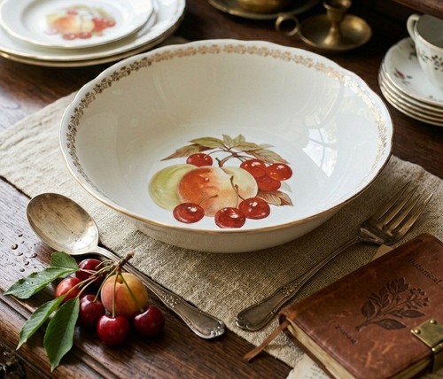 Saladier vintage porcelaine - saladier, en