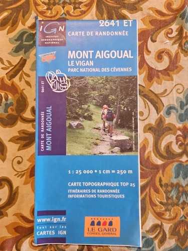 Carte ign randonnée mont - carte,