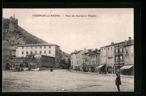 Cpa tournon sur rhone - cpa, place