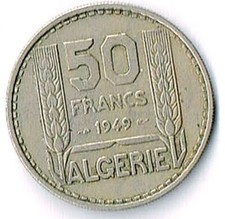 50 FRANCS 1949 ALGERIE