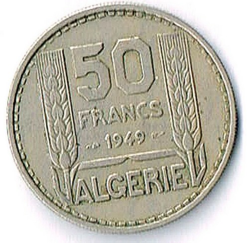 Francs 1949 algerie - 50,