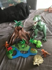 Playmobil  4171 dinosaures tyrannosaure avec vélociraptor