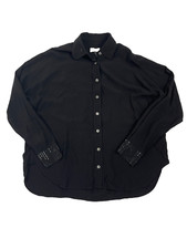 Chemise noire femme Zadig & Voltaire avec poignets en diamant taille UK M