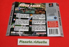 JAQUETTE  RIDGE RACER SONY PS1 PLAYSTATION PAL ? 