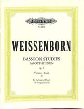 Weissenborn Basson Studies opus 8 vol. II pour élèves avancés (partition )