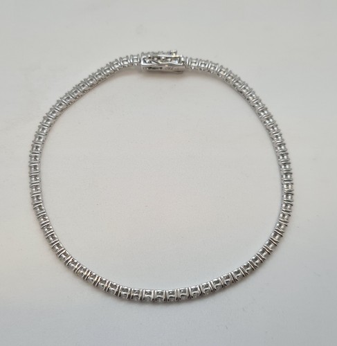 Bracelet rivière blanc - en, or