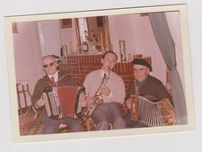 photo ancienne ?️ trio accordéon Maugein Frères et saxophone