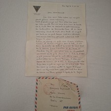 Rare Lettre Soldat Allemand MPLF MpF 2e Rep Algerie Alger Guerre Froide Rare