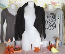 Lot vêtements occasion femme : Pull, Haut " Camaïeu ", Gilet " La city " - T: 40