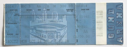 Billet concert ticket stub the - billet,