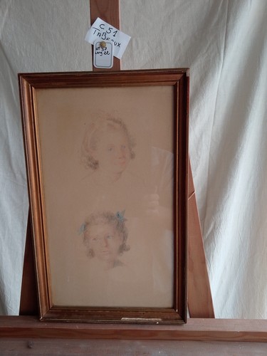 Dessin étude portraits - étude, d'