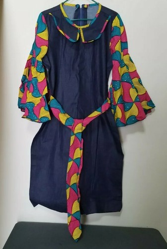 Ladies ankara jean african - on,