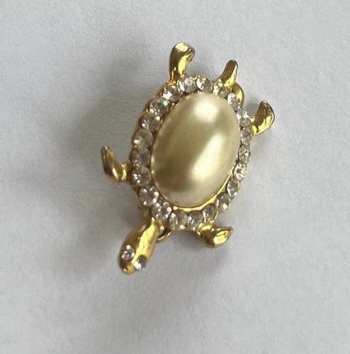 Broche tortue metal dore - tortue/,