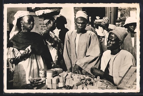 Cpa dakar marché kermel - cpa,