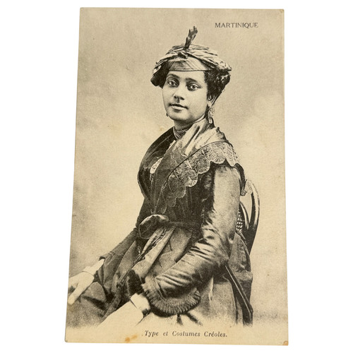 Cpa martinique femme costume - martinique,