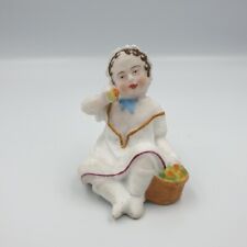 ANCIENNE FIGURINE STATUETTE ENFANT BEBE BISCUIT PORCELAINE POLYCHROME ALLEMAGNE?
