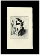 1930 Louis Malteste illustration photogravue Fouet Fessée bdsm curiosa spanking