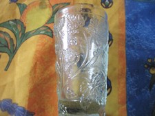 verre à moutarde allemand WW1, motif feuilles de vignes appelé OPFEN