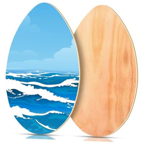 Skimboard with high - with, gloss