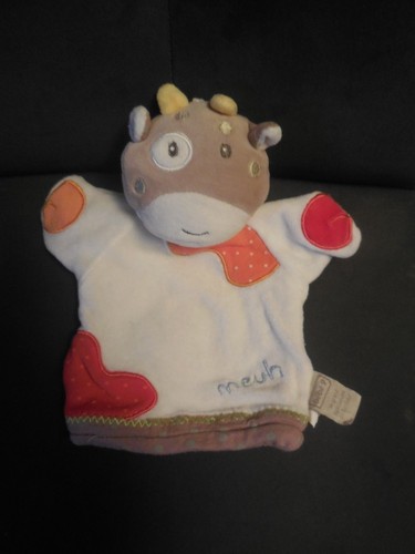 449 doudou marionnette - doudou, vache