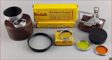 Kodak Retina II Lot Accessoires Par soleil Filtre Lentille Viseur Boite Origine