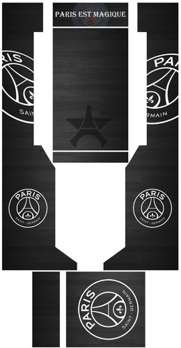 Stickers psg jeux bar - jeux,