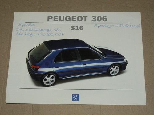 Catalogue auto peugeot 306 - auto,