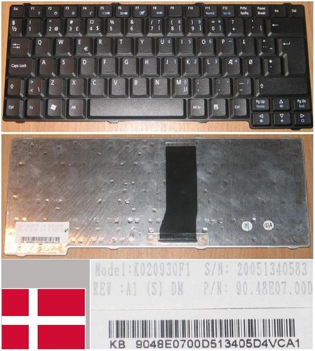 Clavier qwerty danois acer - clavier,