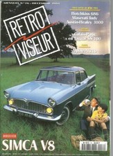 RETROVISEUR N°76 SIMCA V8 / HOTCHKISS 686 / MASERATI INDY / AUSTIN-HEALEY 3000