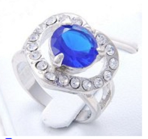 Bague plaqué blanc - plaqué,