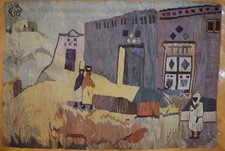 Tapisserie égyptienne tissée à la main tenture murale 3,6 pieds art populaire...