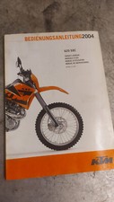 Manuel d'utilisation 2004 KTM 625 SXC en français anglais allemand espagnol ital