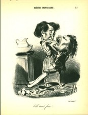 Document ancien les gens de médecine le dentiste 1960 issu de livre