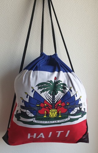 Sac polochon drapeau haiti - polochon,