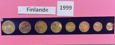 Série de 8 pièces Finlande 1999 de 1 cnt à 2 euros Neuve 🇫🇮