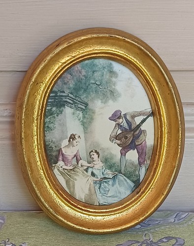 Ancien cadre ovale - ancien,