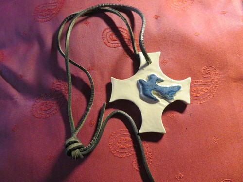 Pendentif porcelaine - pendentif,