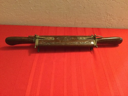 Vtg wooden carved knife and - vtg,